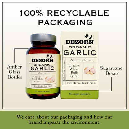 Dezorn® Organic Garlic Capsules, 600 mg